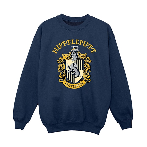 Harry Potter Pojkar Hufflepuff Sweatshirt 7-8 År Marinblå Navy Blue 7-8 Years