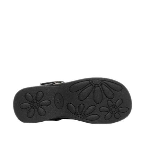 Boulevard Girls Touch Fastening T Bar Shoes 8 UK Black Patent Black Patent 8 UK