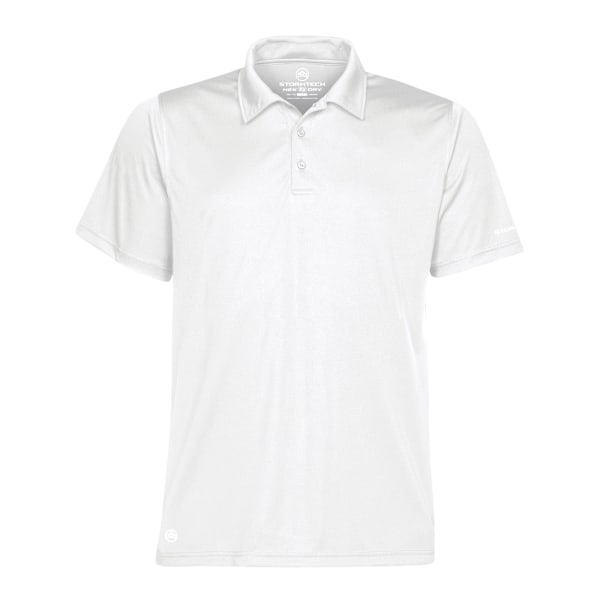 Stormtech Herr Kortärmad Sports Performance Poloshirt S Vit White S