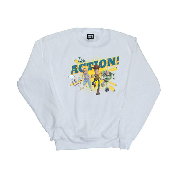 Disney Boys Toy Story 4 Takin´ Action Sweatshirt 9-11 år Vit White 9-11 Years
