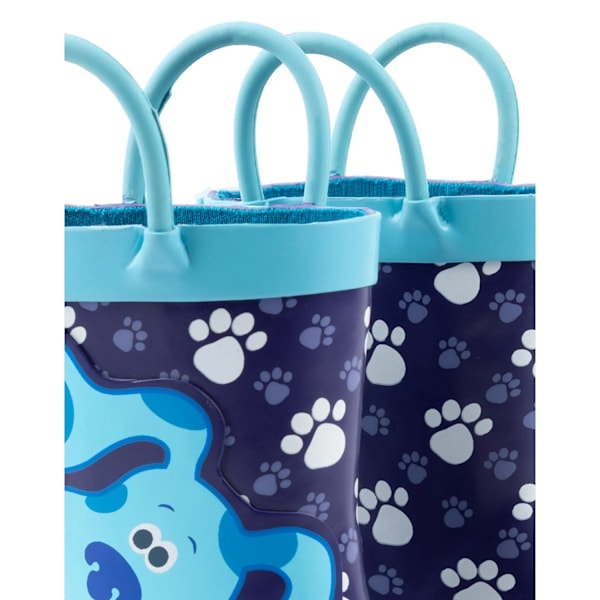 Blue's Clues & You! Barn/Kids Tassavtryck Gummistövlar 1 Navy/Blue 10 UK Child