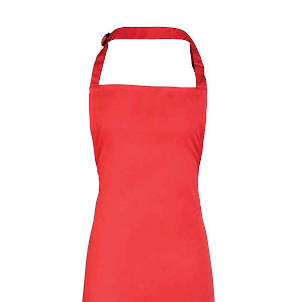 Premier Unisex Vuxen Färger Full Förkläde En Storlek Jordgubbsröd Strawberry Red One Size