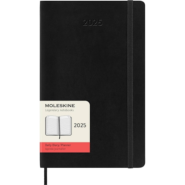 Moleskine 2025 Mjukt Omslag Planner One Size Solid Black Solid Black One Size