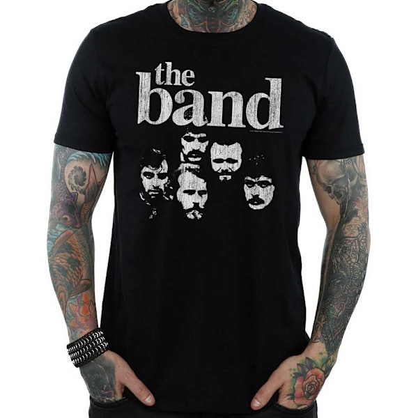 The Band Unisex Adult Heads Bomull T-shirt S Svart Black S