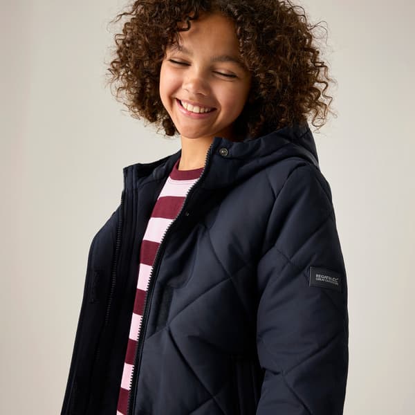 Regatta Barn/Kids Elryse Quilted Vadderad Jacka 3-4 År N Navy 3-4 Years