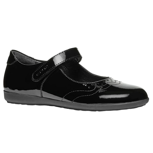 Geox Flickor J Iberide A Skolskor 5 UK Svart Lack Black Patent 5 UK