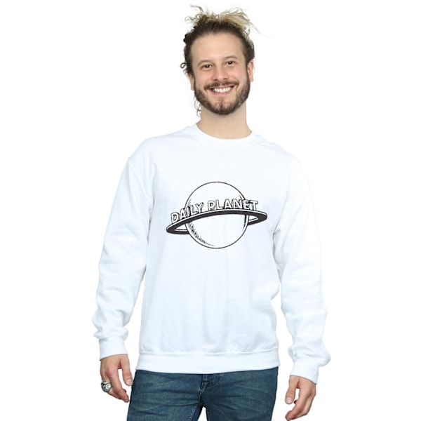 DC Comics Herr Superman Daily Planet Sweatshirt 4XL Vit White 4XL
