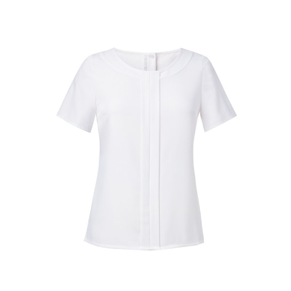 Brook Taverner Dam/Kvinnor Felina Kortärmad Skjorta 8 UK Vit White 8 UK