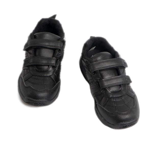 Dek Kids Unisex Fusion II Touch Fastening Sport Trainers 1 Juni Black 1 Junior UK