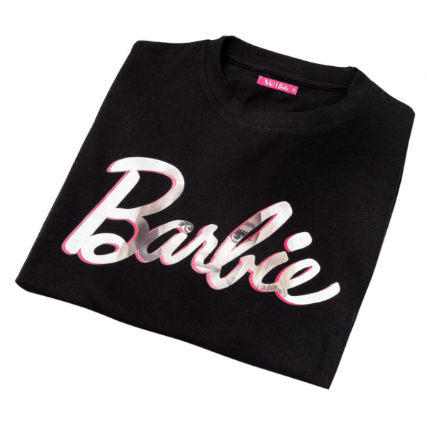 Barbie Dam/Dam Oversized T-Shirt S Svart/Rosa Black/Pink S