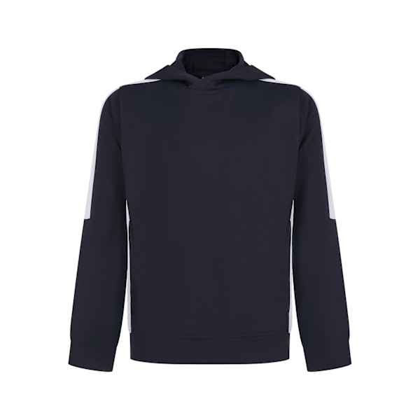 Finden & Hales Barn/Kids Team Kontrast Hoodie 11-12 År Navy/White 11-12 Years