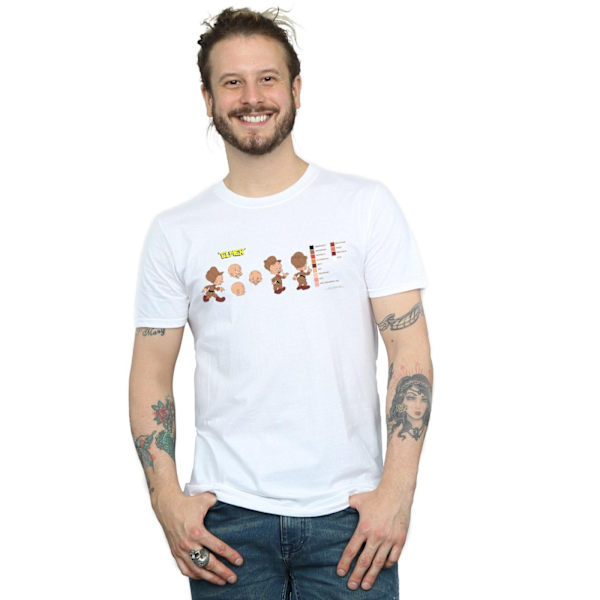 Looney Tunes Herr Elmer Fudd Färgkod T-shirt 4XL Vit White 4XL