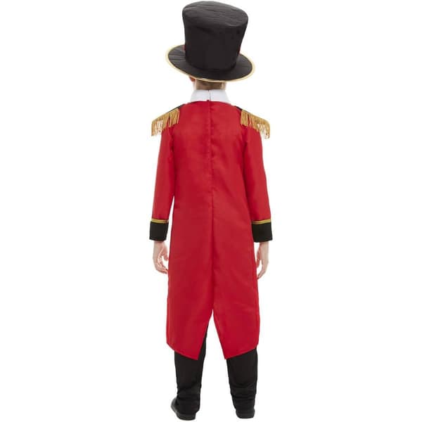Smiffys Barn/Barn Deluxe Cirkusdirektör Kostymset 10-12 År Red/Black 10-12 Years