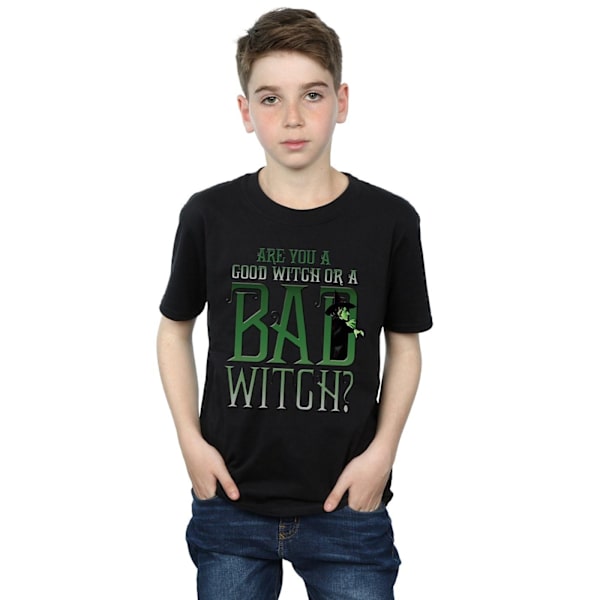 Trollkarlen från Oz pojkar goda häxan onda häxan T-shirt 9-11 år B Black 9-11 Years