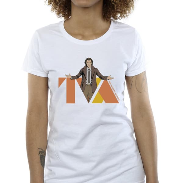 Marvel Dam/Dam Loki TVA Pose T-shirt i bomull M Vit White M