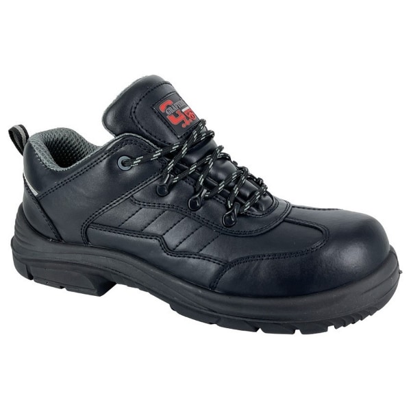 Grafters herr lädersäkerhetsskor 14 UK svart Black 14 UK