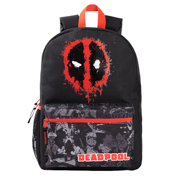 Marvel-karaktären Deadpool Ryggsäck Storlek One Black/Red Black/Red One Size
