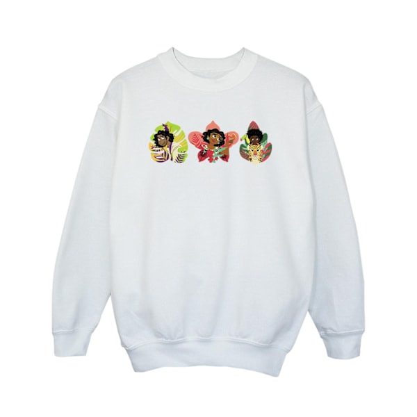 Disney Girls Encanto Family Line Sweatshirt 5-6 år Vit White 5-6 Years