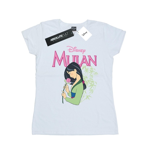 Disney Dam/Kvinnor Mulan Rosa Magnolia Bomull T-shirt XL Vit White XL