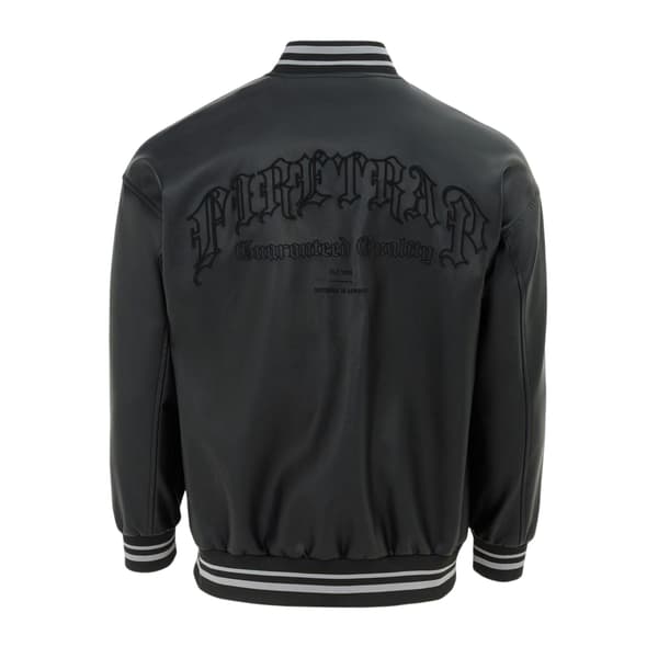 Firetrap Herr Logotyp Baseball Varsity Jacka S Svart Black S