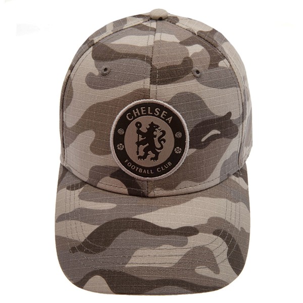 Chelsea FC Camo Baseball Cap One Size Khaki Green Khaki Green One Size