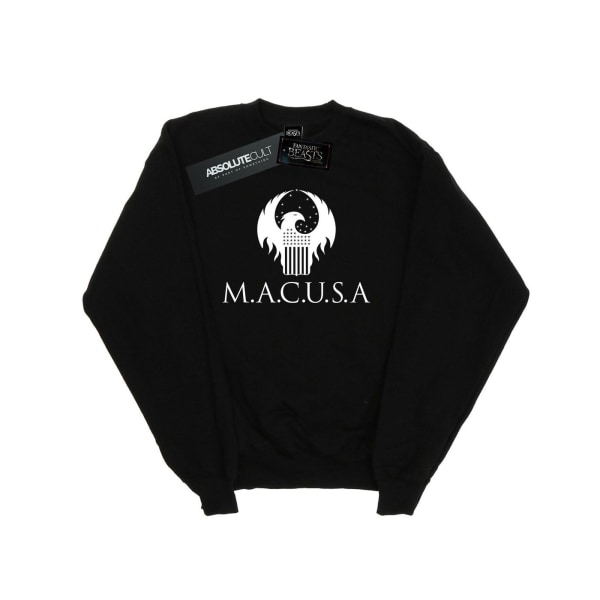 Fantastic Beasts Girls MACUSA Logo Sweatshirt 5-6 Years Black Black 5-6 Years