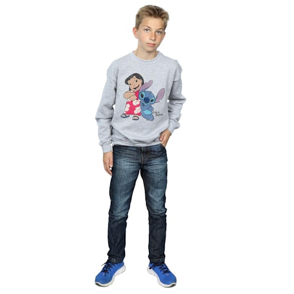 Lilo & Stitch Boys Classic Sweatshirt 12-13 år Sports Grey Sports Grey 12-13 Years