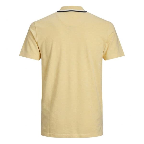 Jack And Jones Herr Regular Kortärmad Pikétröja L Gul Yellow L