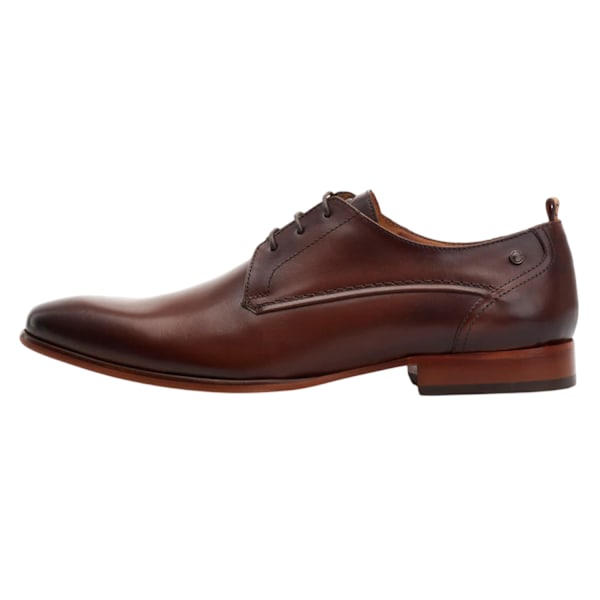 Base London Gambino Excel Läder Oxfords Herr 13 UK Bränd Brun Burnt Brown 13 UK
