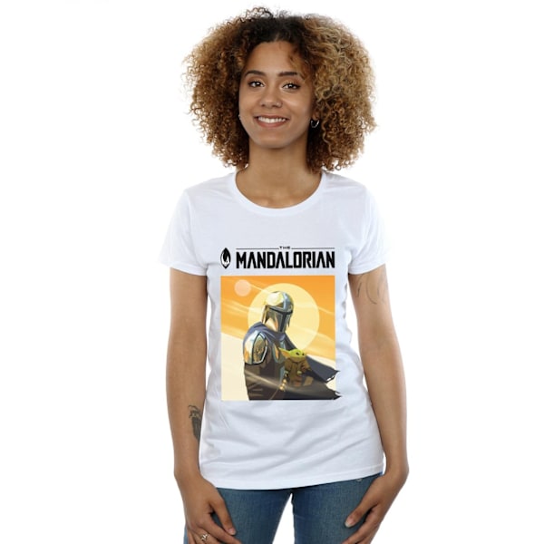 Star Wars Dam/Damer The Mandalorian The Child Two Moons Bomullströja White S