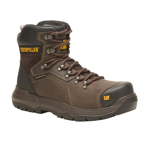 Caterpillar Mens Diagnostic 2.0 Säkerhetskängor i Läder 11 U Coffee 11 UK