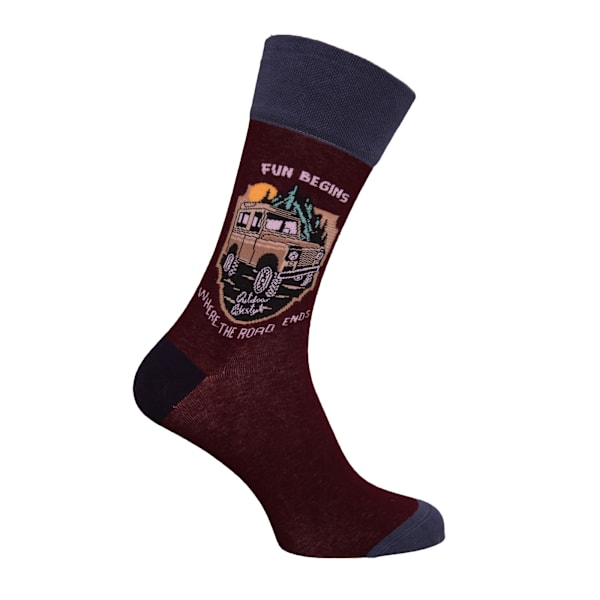 Simply Essentials Boys Toys Mens Safari Truck Socks 6-11 UK Plu Plum 6-11 UK