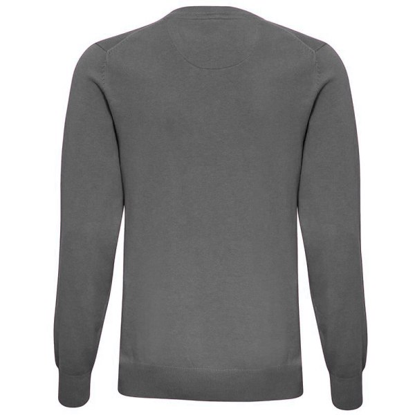 Asquith & Fox Mens Cotton Rich V-Neck Sweater 2XL Charcoal Charcoal 2XL