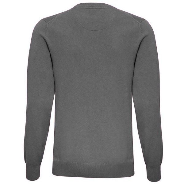 Asquith & Fox Mens Cotton Rich V-Neck Sweater 3XL Charcoal Charcoal 3XL