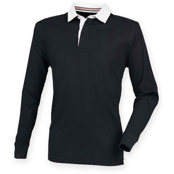 Front Row Premium Rugbytröja för män XL Svart Black XL
