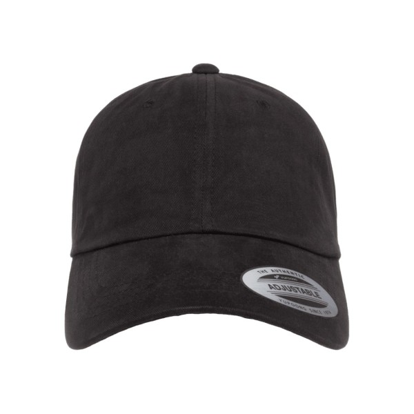Flexfit By Yupoong Peached Cotton Twill Dad Cap One Size Svart Black One Size