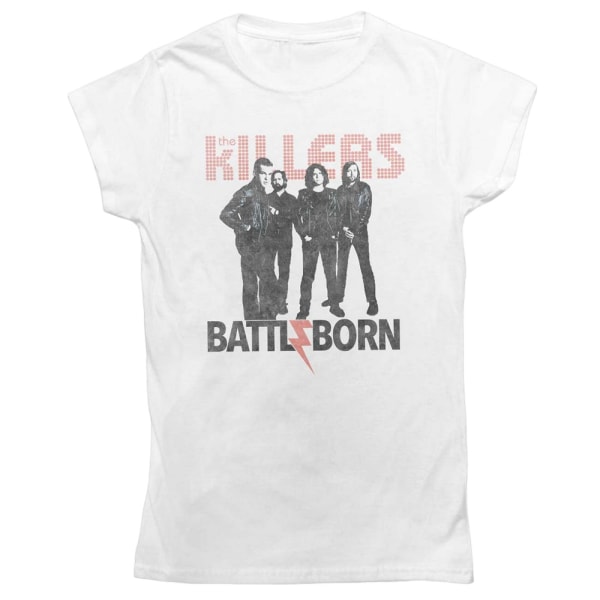 The Killers Damt-T-shirt i bomull för kvinnor/damer, L, vit White L