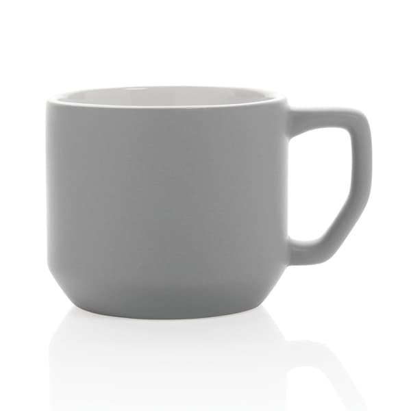 XD Collection Modern Keramisk Mugg 350ml En Storlek Grå Grey One Size