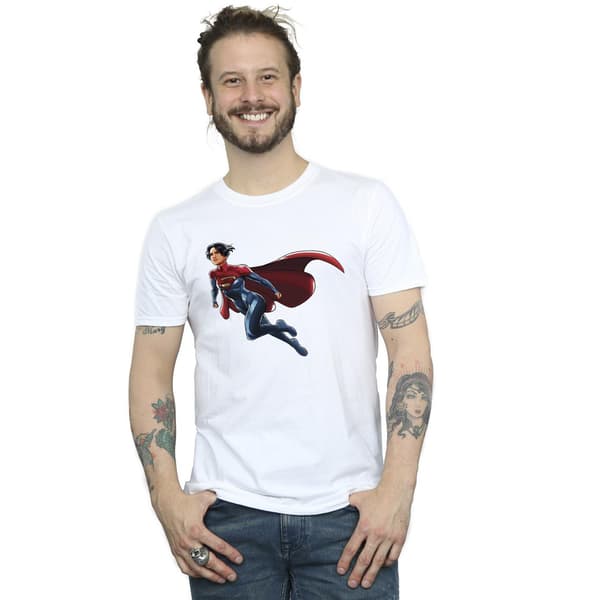 DC Comics herr The Flash Supergirl T-shirt 5XL vit White 5XL