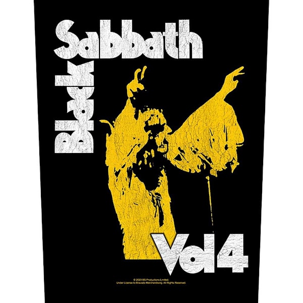 Black Sabbath Vol 4 Patch One Size Svart/Gul Black/Yellow One Size