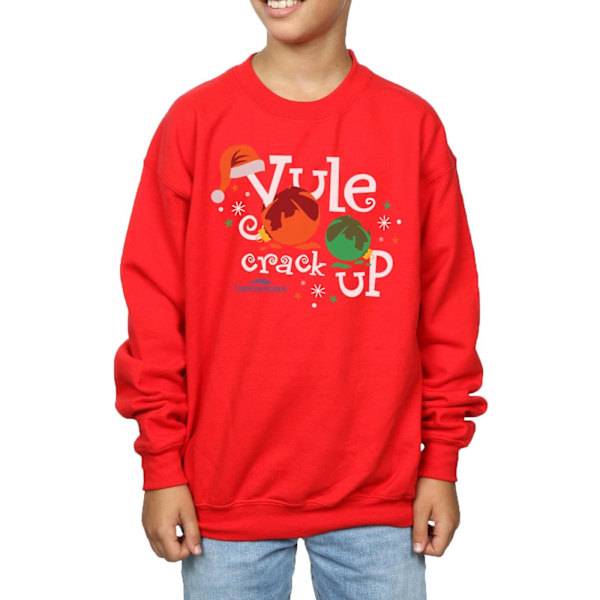 National Lampoon's Christmas Vacation Boys Yule Crack Up Sweatshirt Red 5-6 Years