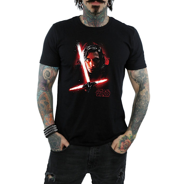 Star Wars: The Last Jedi Herr Kylo Ren Borstad Bomull T-shirt X Black XL