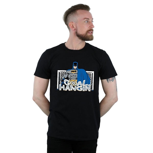 DC Comics Herr Batman Fotbollsmål Hängande T-shirt XXL Svart Black XXL