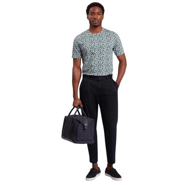 Ted Baker Herr Geo Abstract Regular T-Shirt S Sky Blue Sky Blue S