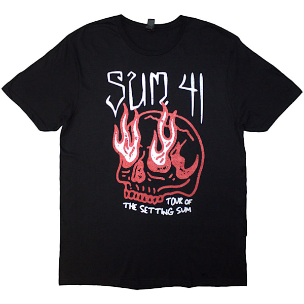Sum 41 Unisex Vuxen Tour ´24 Skull Ryggtryck T-Shirt M Svart Black M