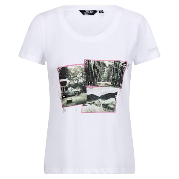 Regatta Dam/Kvinnor Filandra VIII Foto T-shirt 14 UK Vit White 14 UK