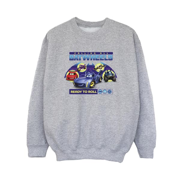 Batwheels Pojkar Ready To Roll Sweatshirt 3-4 År Vit White 3-4 Years