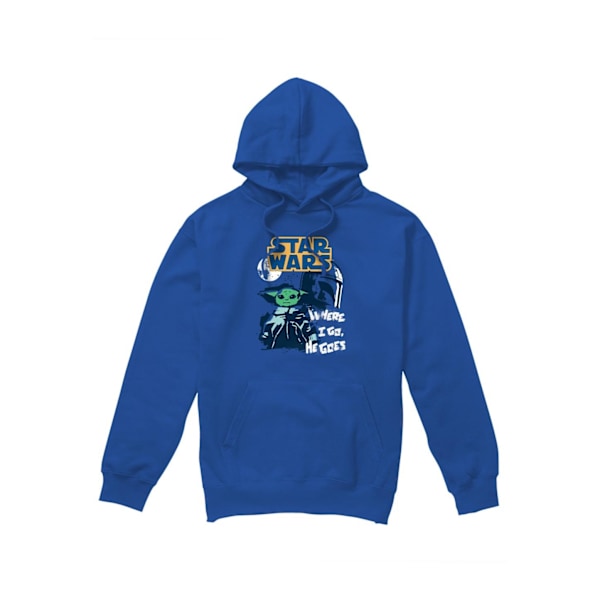 Star Wars Herr Swipe Grogu Hoodie M Kungsblå Royal Blue M