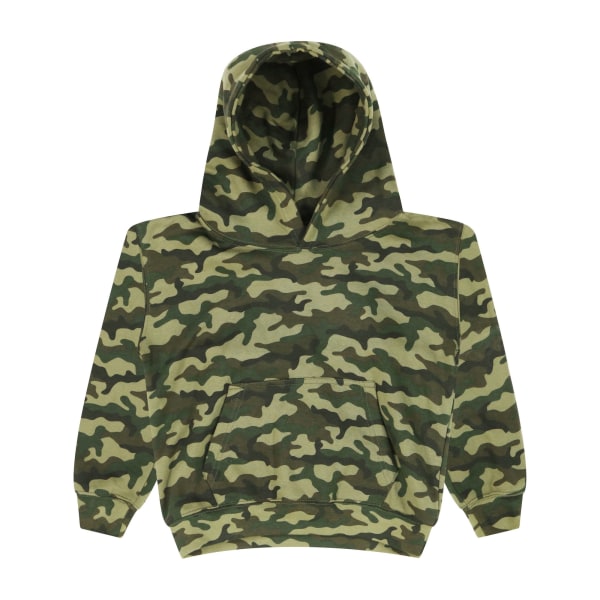 Awdis Camo Hoodie för barn/barn 3-4 år Svart Camo Black Camo 3-4 Years