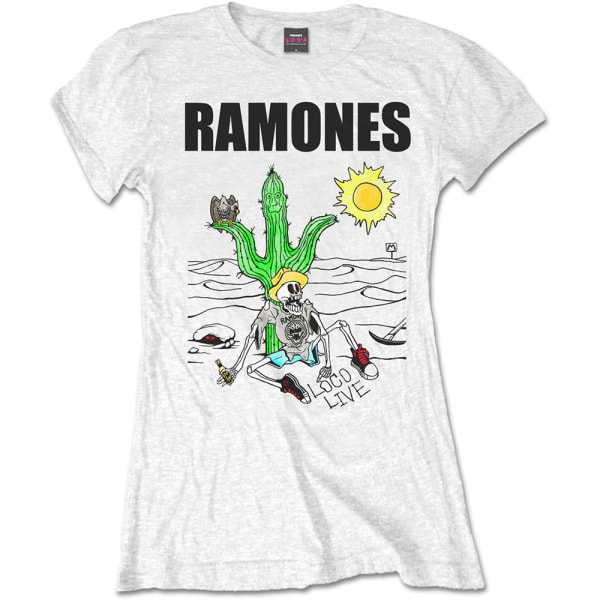 Ramones Dam/Dam Loco Live T-shirt L Vit White L